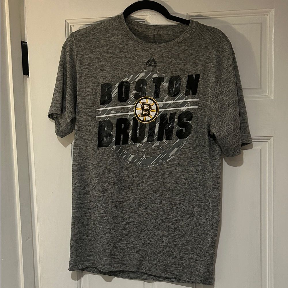 Majestic Boston Bruins Heather Gray Tee